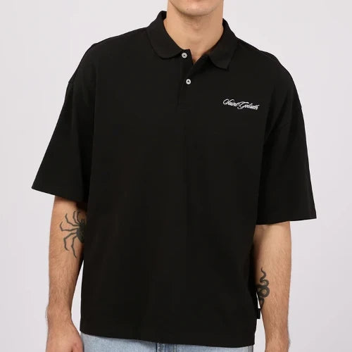St Goliath Pique Polo | Black