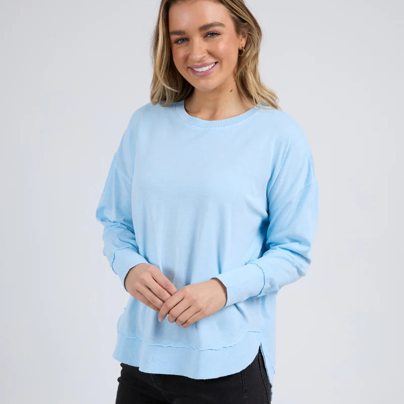 FOXWOOD FARRAH LONG SLEEVE WATERFALL BLUE