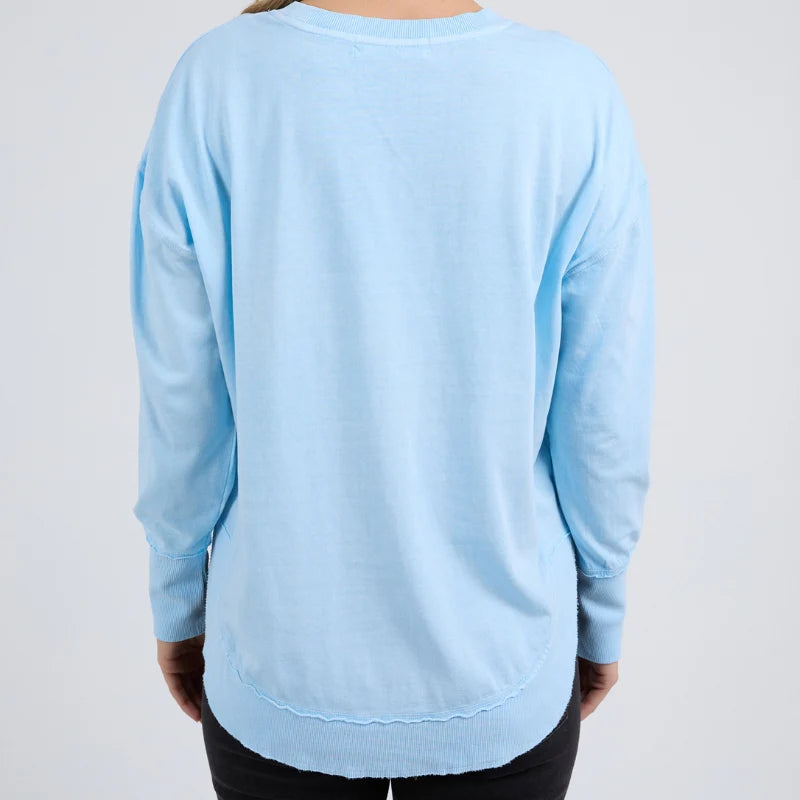 FOXWOOD FARRAH LONG SLEEVE WATERFALL BLUE