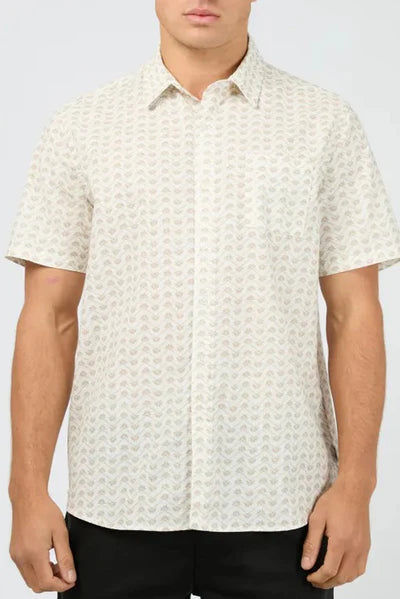 St Goliath Lotus Short Sleeve Shirt Beige