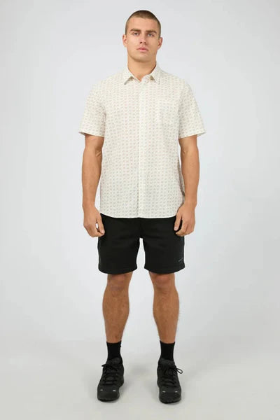 St Goliath Lotus Short Sleeve Shirt Beige