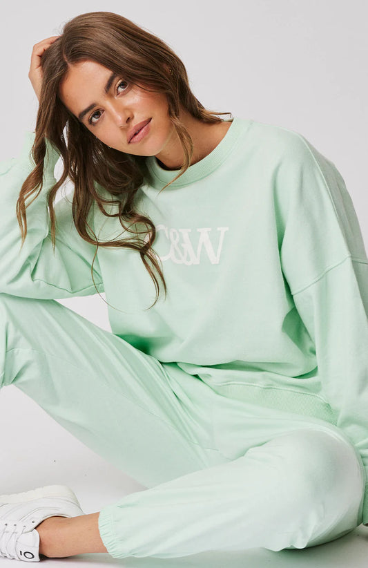 CARTEL & WILLOW PIPER SWEATER MINT