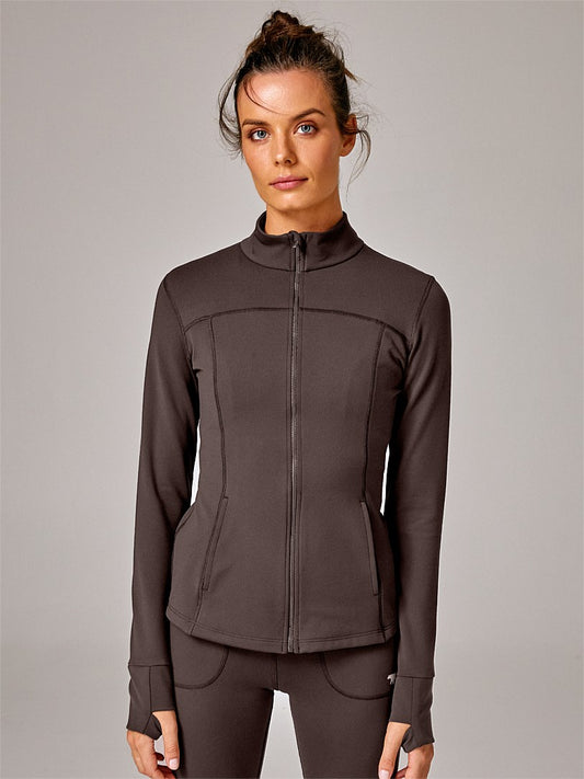RUNNING BARE COLD FRONT THERMAL RUNNING JACKET WITH THUMBHOLES BLACK
