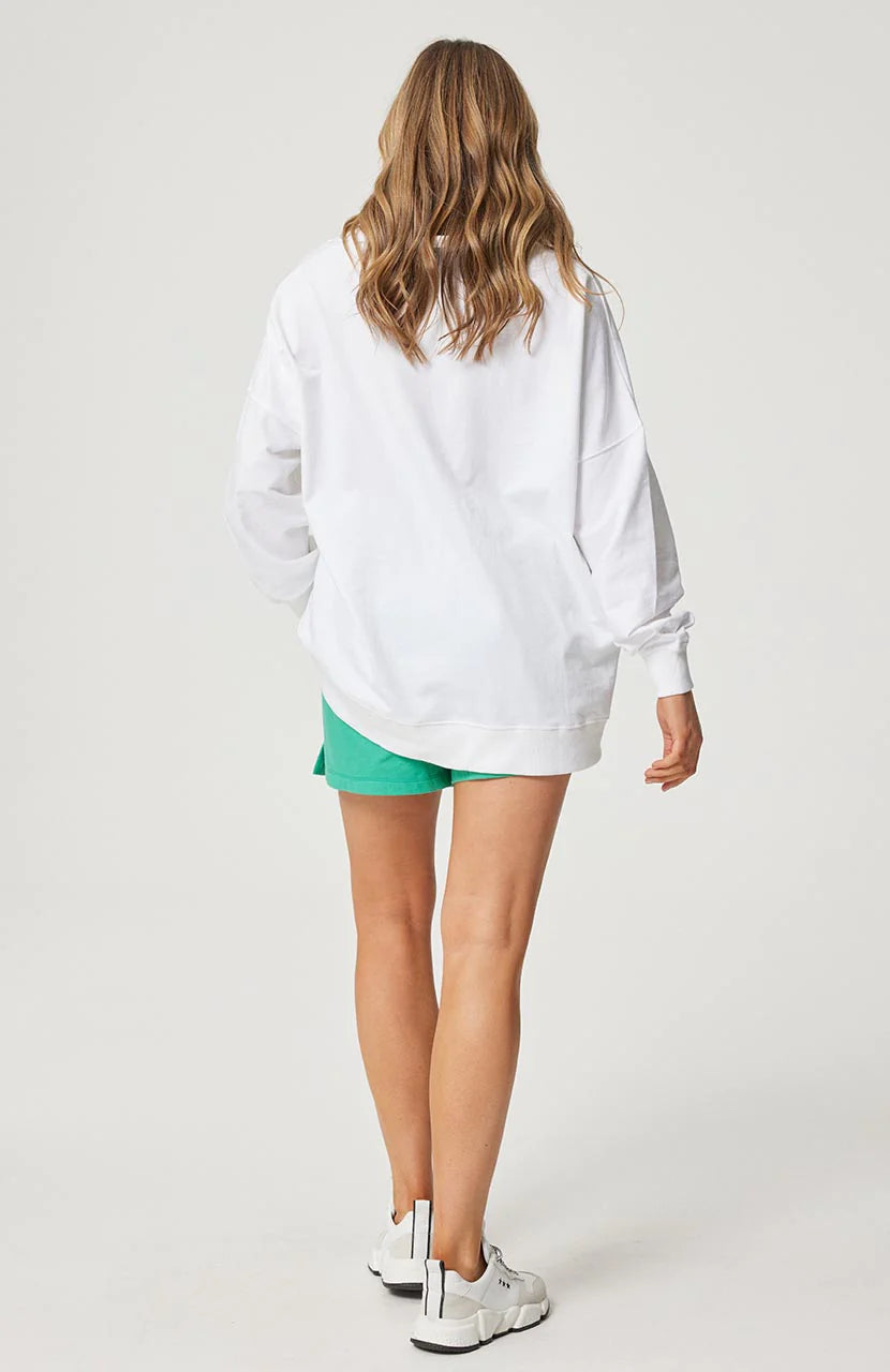 CARTEL & WILLOW ISOBEL SWEATER WHITE