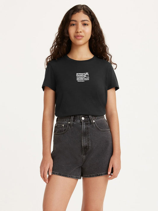 LEVI'S THE PERFECT TEE AUTHENTIC WESTERN WEAR BLACK OYSTER