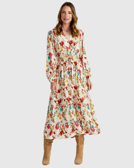 FATE+BECKER GUADALUPE DRESS CREAM RIO