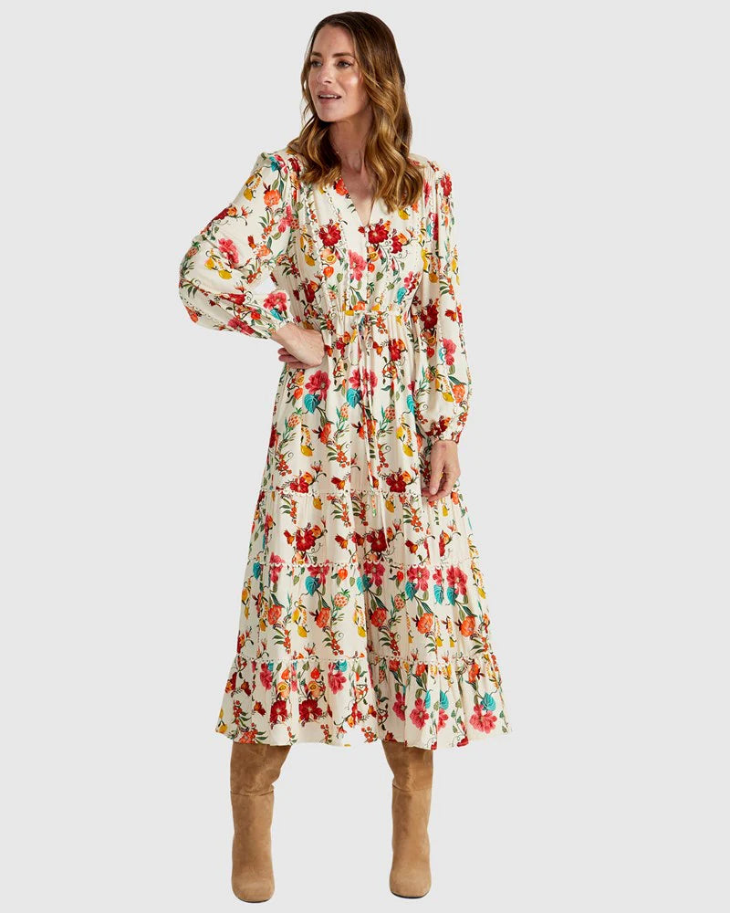 FATE+BECKER GUADALUPE DRESS CREAM RIO
