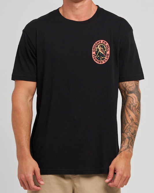 The Mad Hueys Caught Fk Skull Short Sleeve Tee | Black