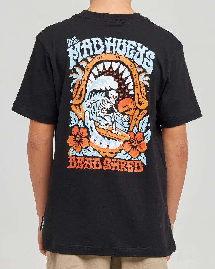 The Mad Hueys Shred Dead Youth Short Sleeve Tee | Black