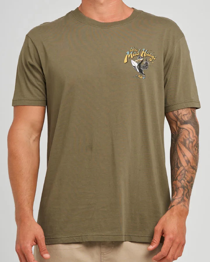 The Mad Hueys Shaggin Wagon Short Sleeve Tee | Olive