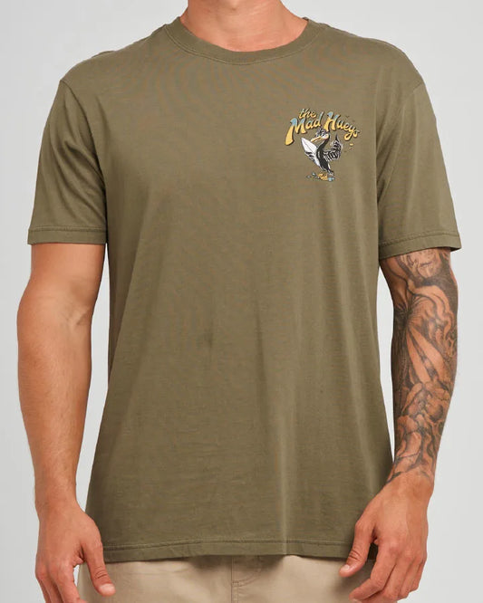 The Mad Hueys Shaggin Wagon Short Sleeve Tee | Olive