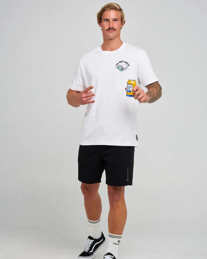 The Mad Hueys Get Lit Short Sleeve Tee | White