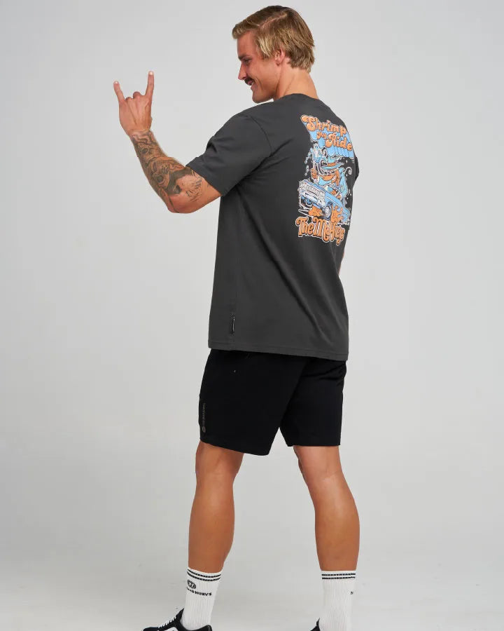 The Mad Hueys Shrimp My Ride Short Sleeve Tee | Vintage Black