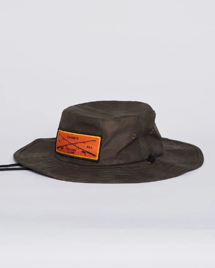 The Mad Hueys Caught Fk Skull Wide Brim Hat | Native Camo