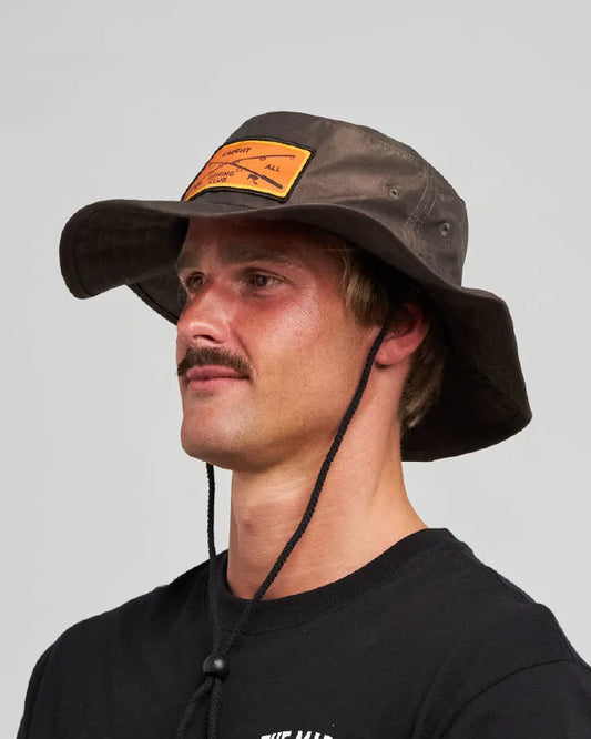 The Mad Hueys Caught Fk Skull Wide Brim Hat | Native Camo