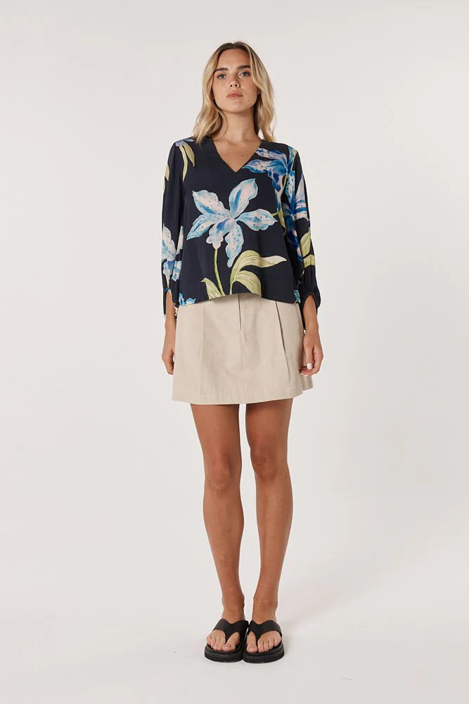 Fate+Becker Anthea Blouse Black Floral