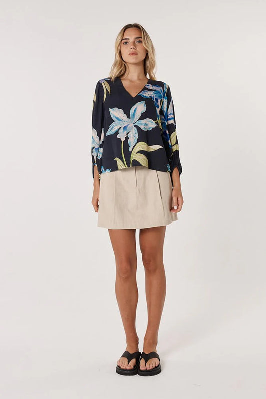Fate+Becker Anthea Blouse Black Floral