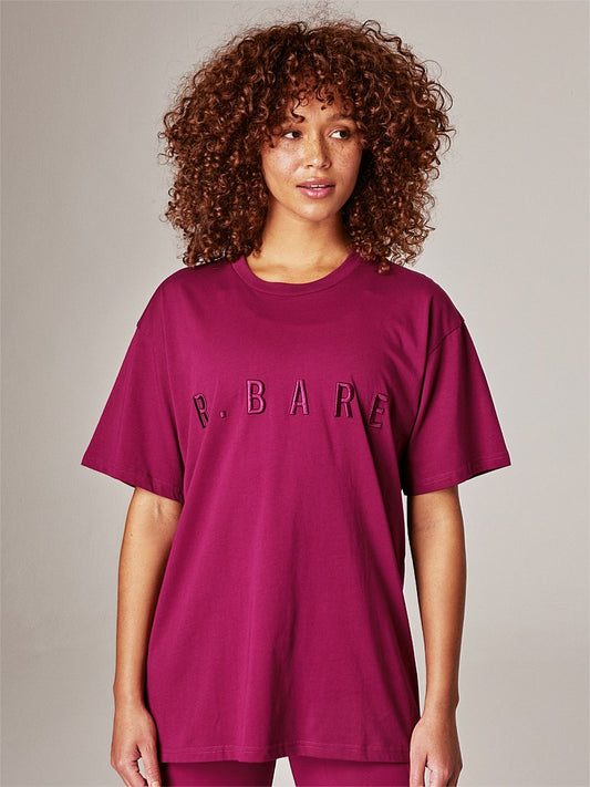 RUNNING BARE HOLLYWOOD 90S RELAX TEE SHERBET BERRY