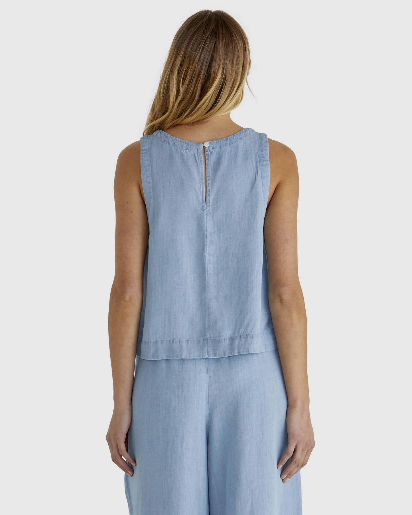 SASS RYE TANK CHAMBRAY