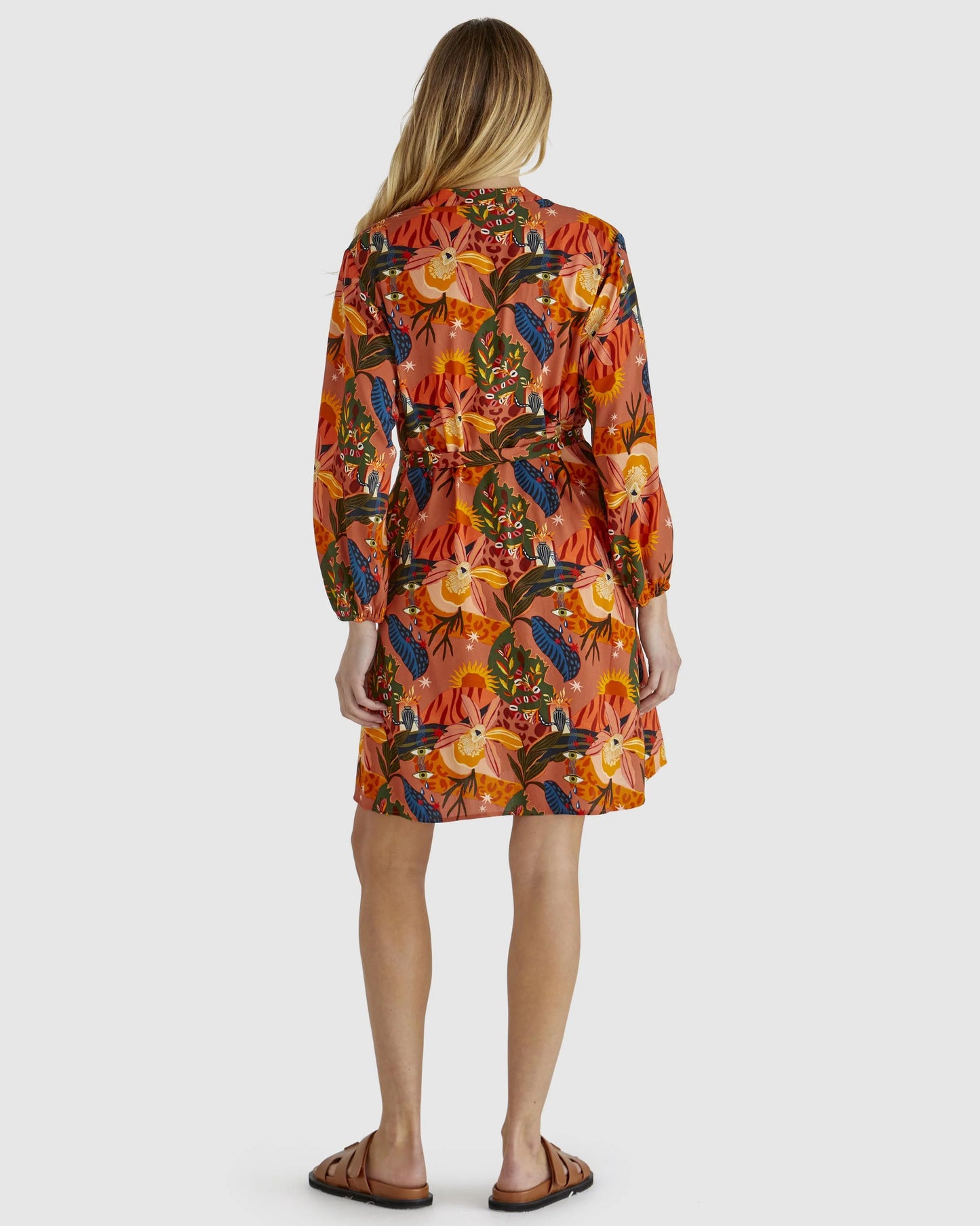 SASS ZELDA DRESS DESERT PRINT