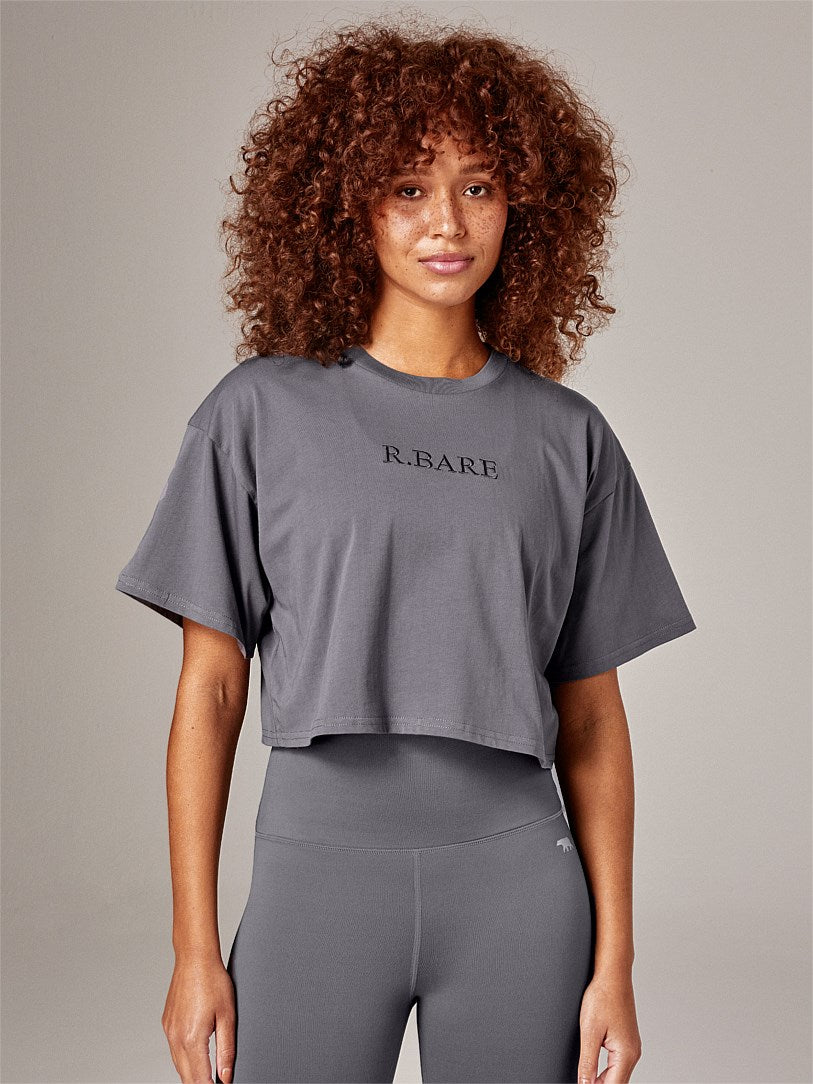 RUNNING BARE STREET STYLE CROP TEE WOLF