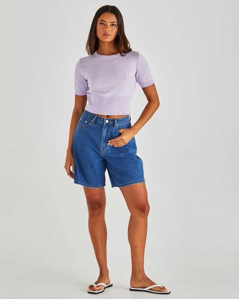 Sass Sabine Denim Shorts | Classic Blue