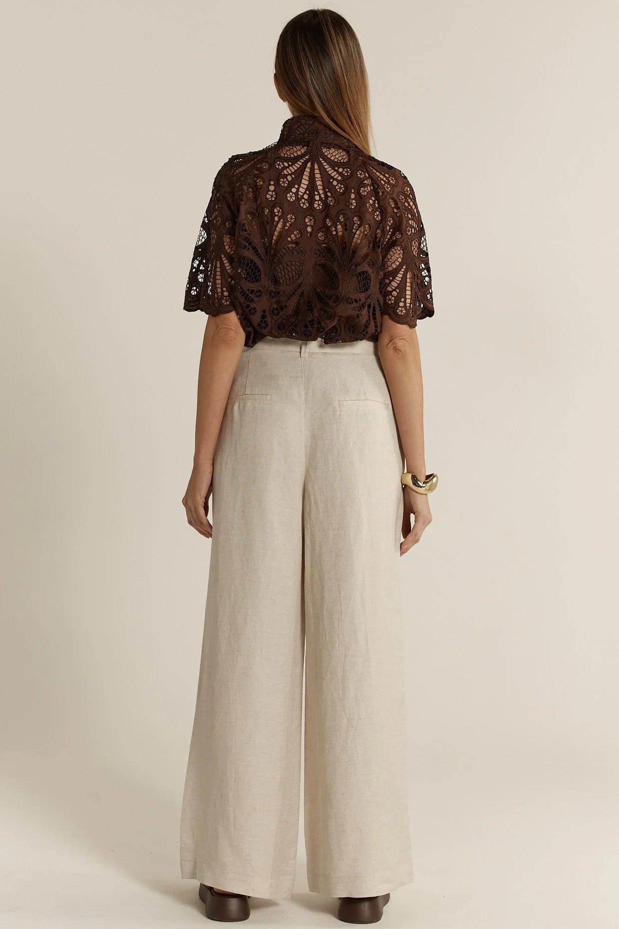 Fate+Becker Amara Belted Pant Flax