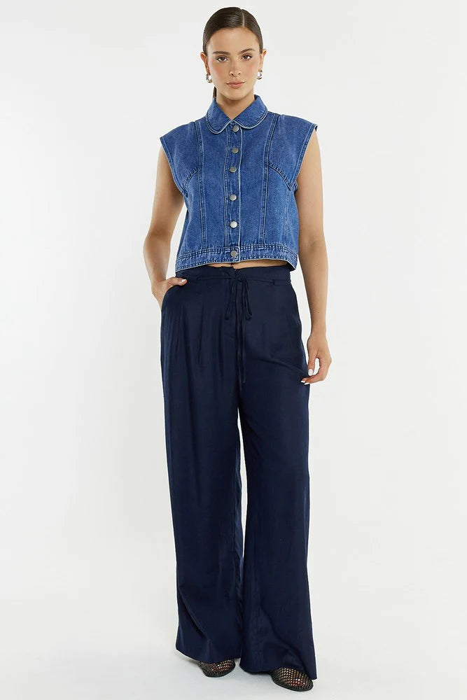 Sass Beth Tailored Pant | Navy