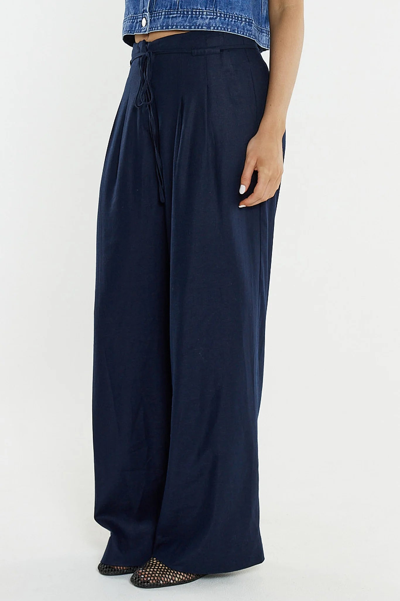 Sass Beth Tailored Pant | Navy