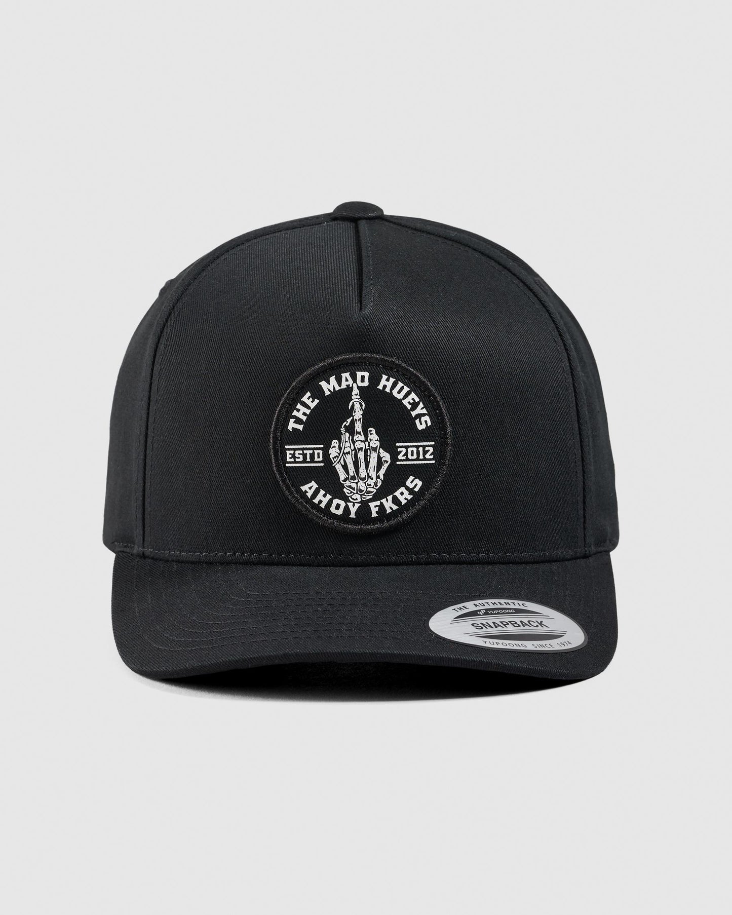 The Mad Hueys Fkrs Ahoy Twill Snapback | Black
