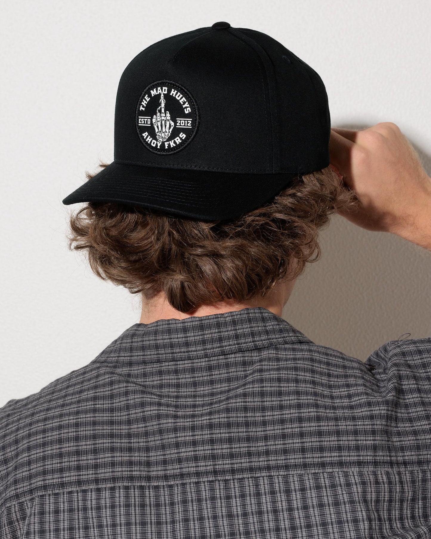 The Mad Hueys Fkrs Ahoy Twill Snapback | Black