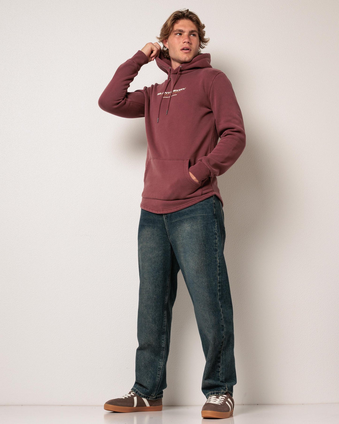 Silent Theory Charger Hoodie | Burgundy