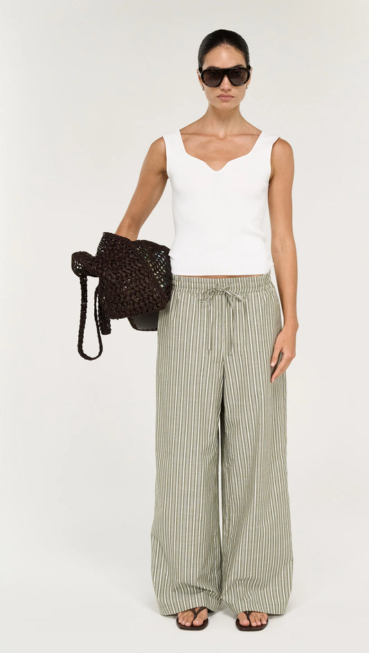 Staple The Label Vera Knit Tank | White