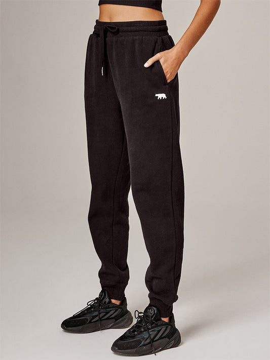 RUNNING BARE TEAM TRACKPANTS WITH POCKETS BLACK