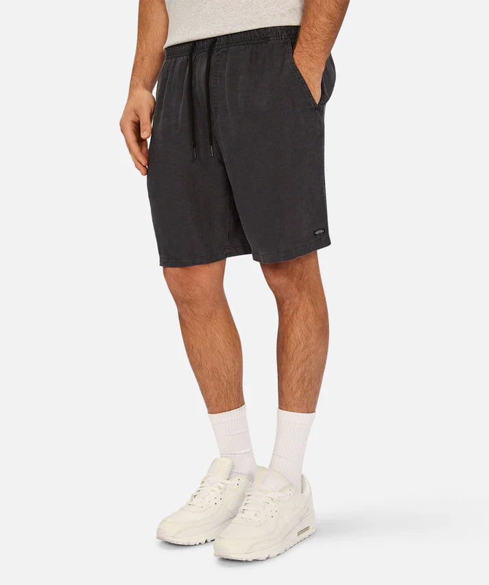 INDUSTRIE THE MARINA LINEN SHORT DARK NAVY