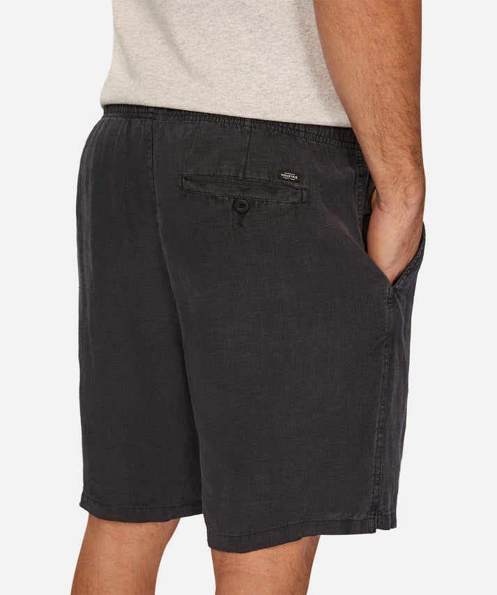 INDUSTRIE THE MARINA LINEN SHORT DARK NAVY