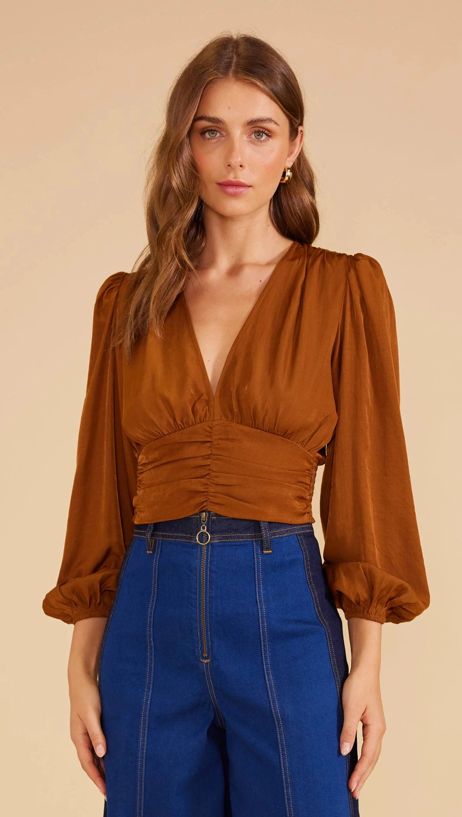 MINKPINK CLARA TOP RUST