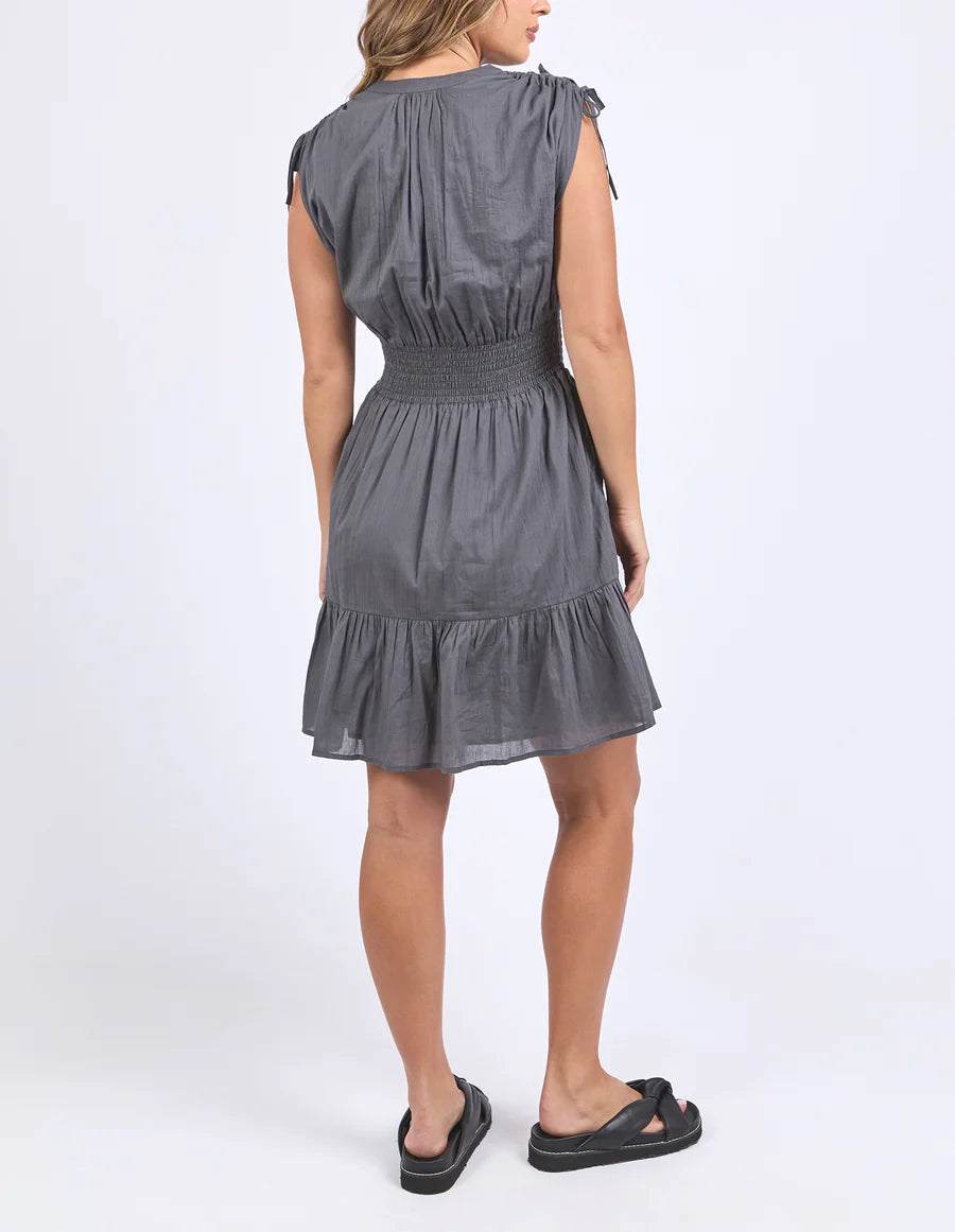 FOXWOOD ADELYN DRESS CHARCOAL