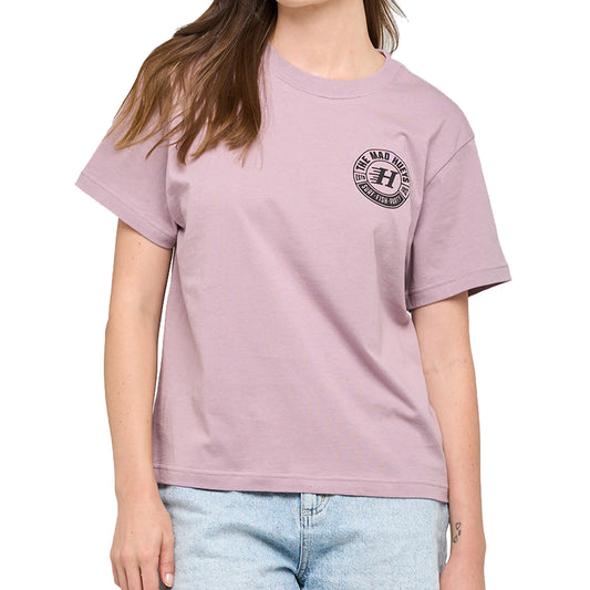 The Mad Hueys Living Hueys Womens Short Sleeve Tee Dusty Lilac
