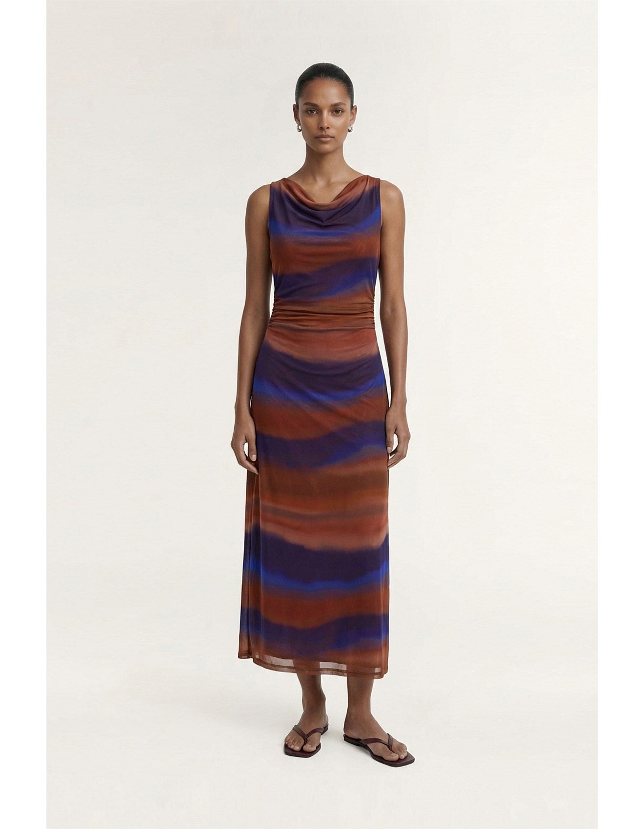Staple The Label Vista Mesh Midi Dress | Ombre