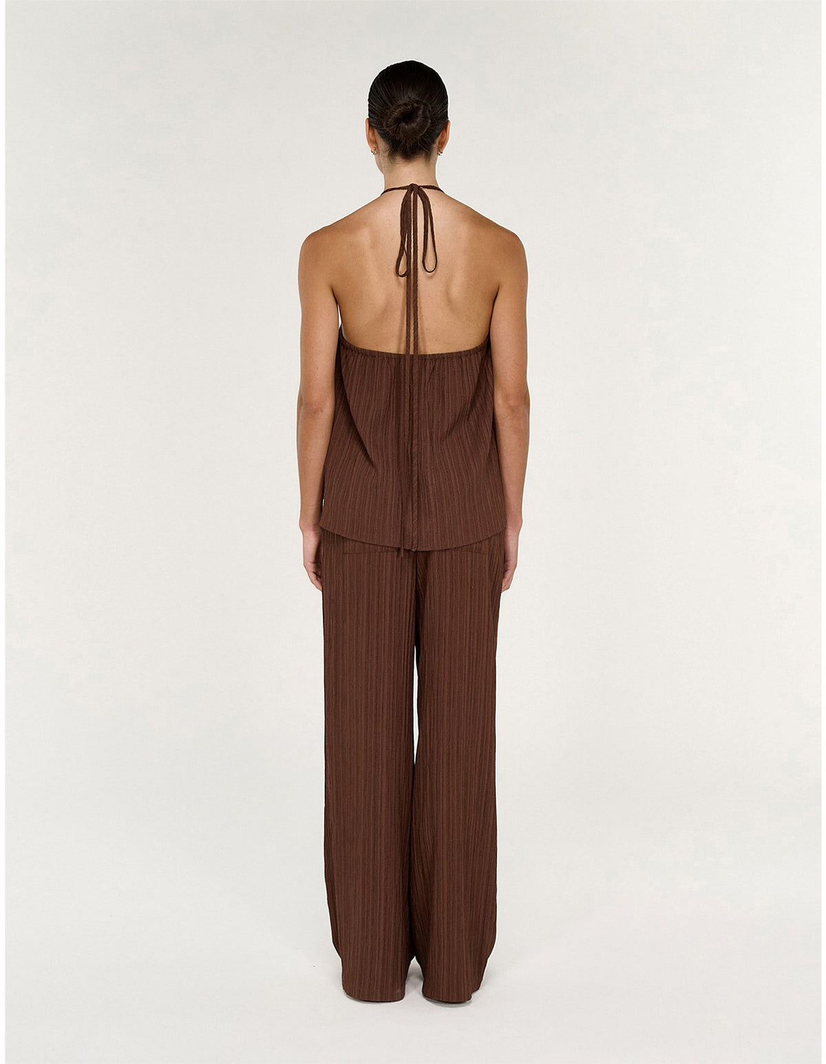 Staple The Label Delphira Drawstring Pant | Chocolate