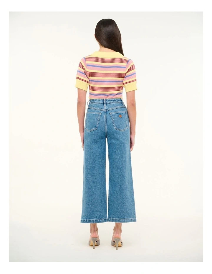 Abrand 94 Wide Crop Length | Maya Blue