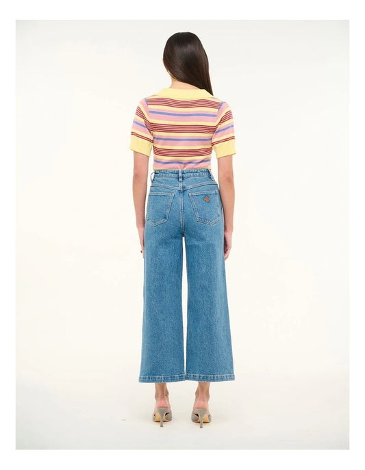 Abrand 94 Wide Crop Length | Maya Blue