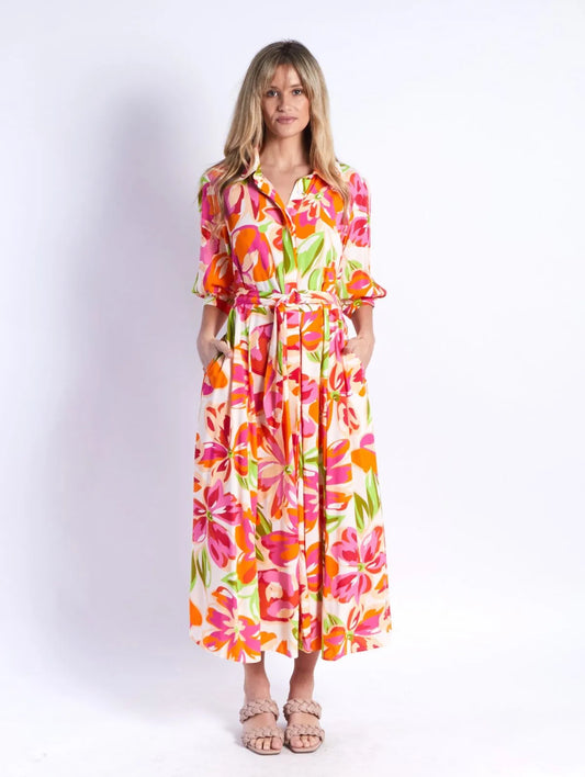 LEONI BIANCA DRESS FLORAL