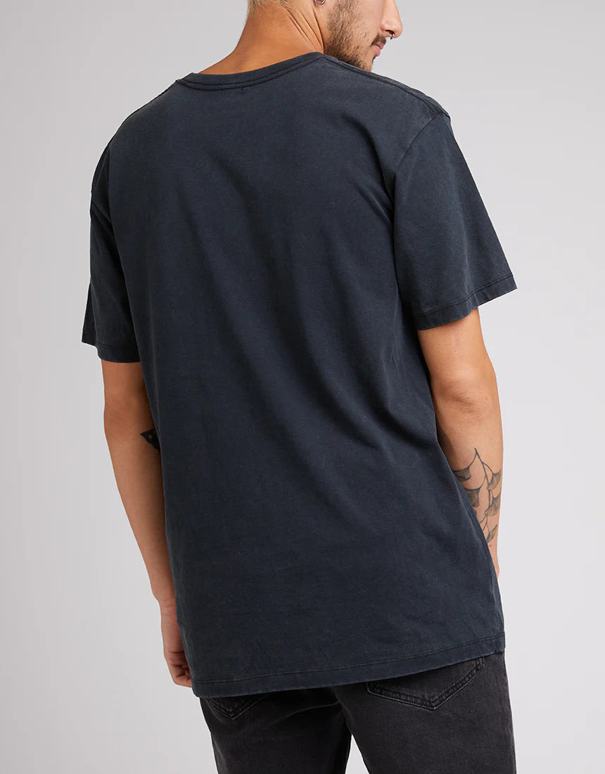 SILENT THEORY SILENT LOGO TEE WASHED BLACK