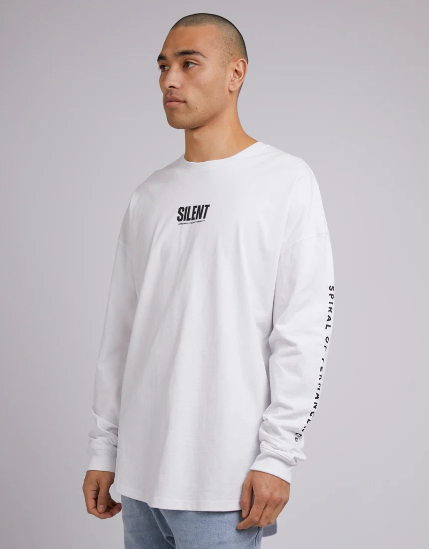 SILENT THEORY ALPHA LONG SLEEVE TOP WHITE