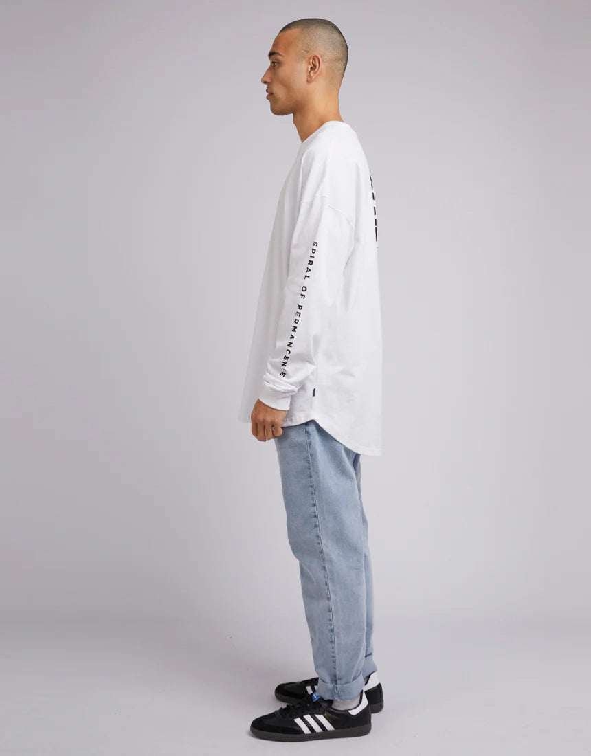 SILENT THEORY ALPHA LONG SLEEVE TOP WHITE