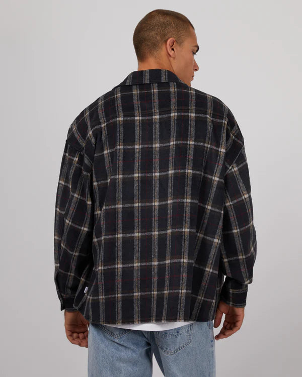 SILENT THEORY RANCH OVERSHIRT NAVY