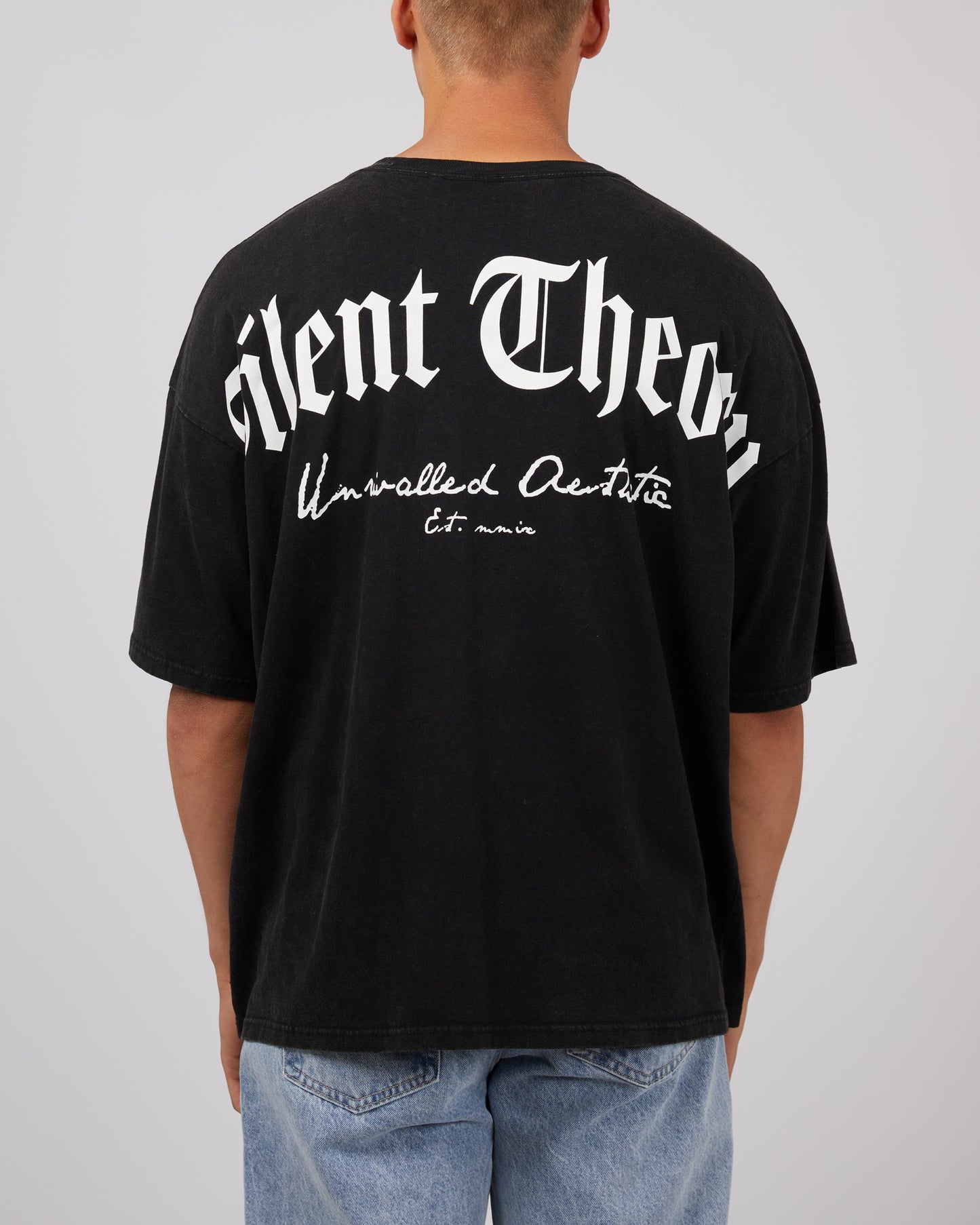 SILENT THEORY UNIT TEE WASHED BLACK