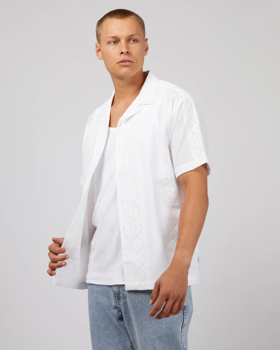 SILENT THEORY HENDRICKS SS SHIRT WHITE